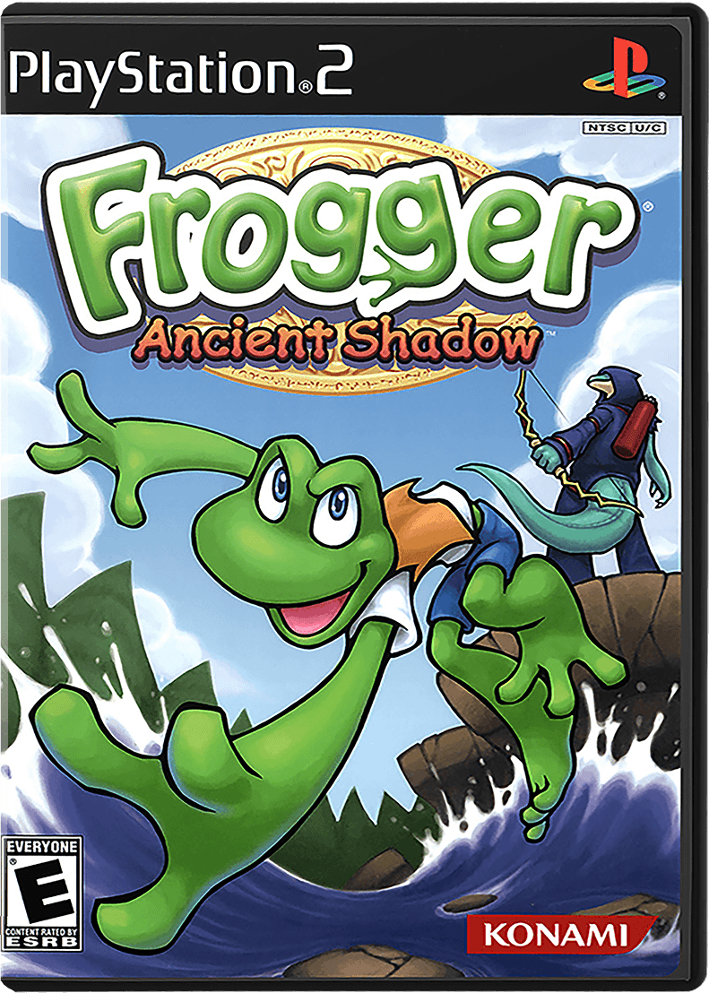 Frogger Ancient Shadow box art for Playstation 2